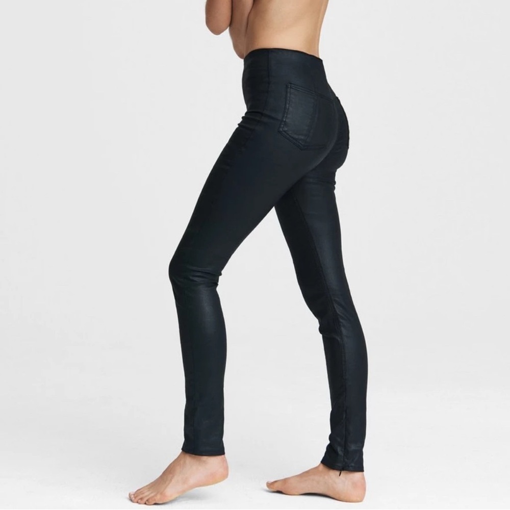 Rag & Bone Nina High Waist Pull On Faux Leather Skinny Pants